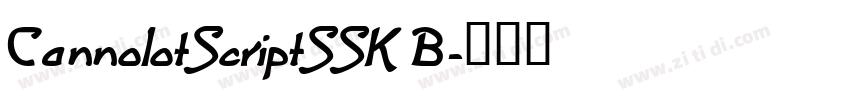 CannolotScriptSSK B字体转换